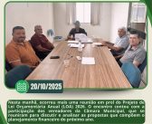 COMISSÃO DE CONSTITUIÇÃO, JUSTIÇA E REDAÇÃO DA CMBN SE REUNE PARA ANALISAR O PL 012/2025 (LOA 2026)- PMBN