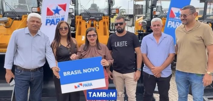 VEREADORES DE BRASIL NOVO PARTICIPAM DE SOLENIDADE DE ENTREGA DE MAQUINÁRIOS EM BELÉM/PA.